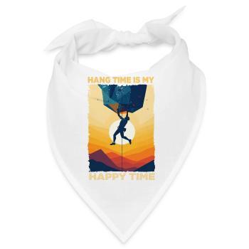 Abenteuerliche Kletterzeit Motiv - Bandana - Weiß - Vorne