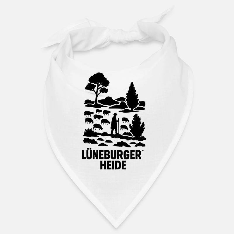 Lüneburger Heide Schäfer Heidschnucken Idylle Bandana