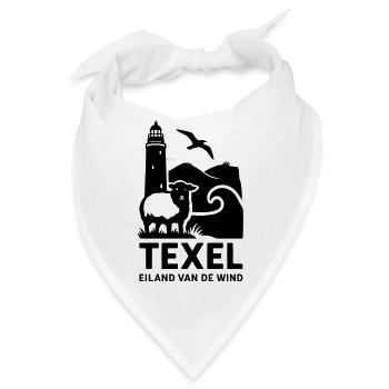 texel westfriesische insel urlaub erholung holland - Bandana - Weiß - Vorne