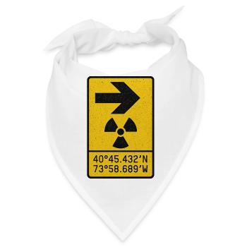 Unterirdisches New Yorker Manhattan - Bandana - Weiß - Vorne