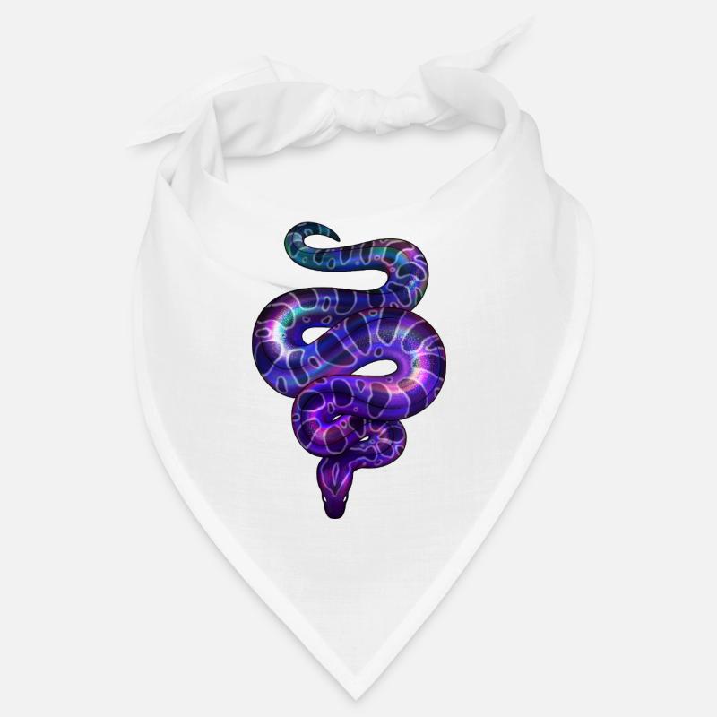Neon Snake Violet Bandana
