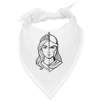 Prinzessin & Kriegerin - Bandana - Weiß - Vorne