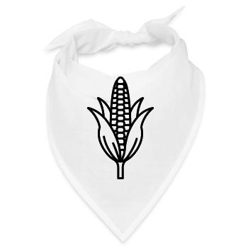 Maiskolben - Bandana - Weiß - Vorne