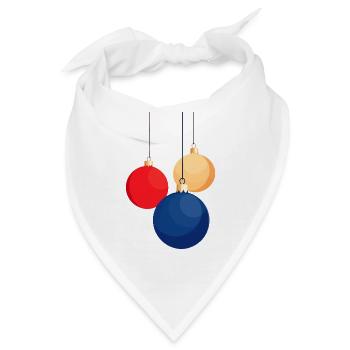 Weihnachtskugeln aufhängen - Bandana - Weiß - Vorne