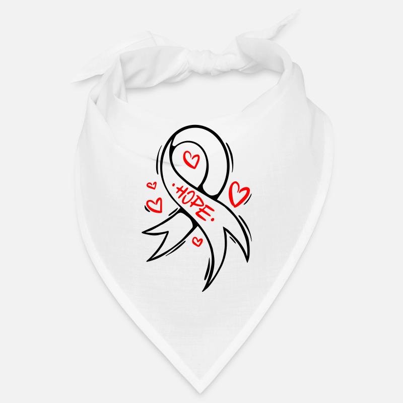 Hope Herz Cancer Schleife Bandana