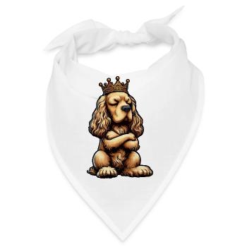 Cocker Spaniel Cockerhund Cocker Spaniel Besitzer - Bandana - Weiß - Vorne