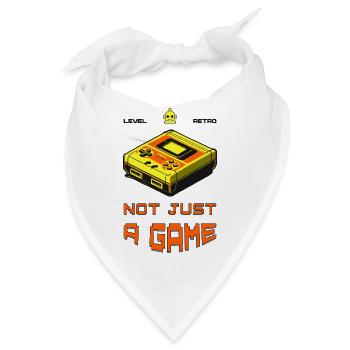 Retro Not Just A Game - Bandana - Weiß - Vorne