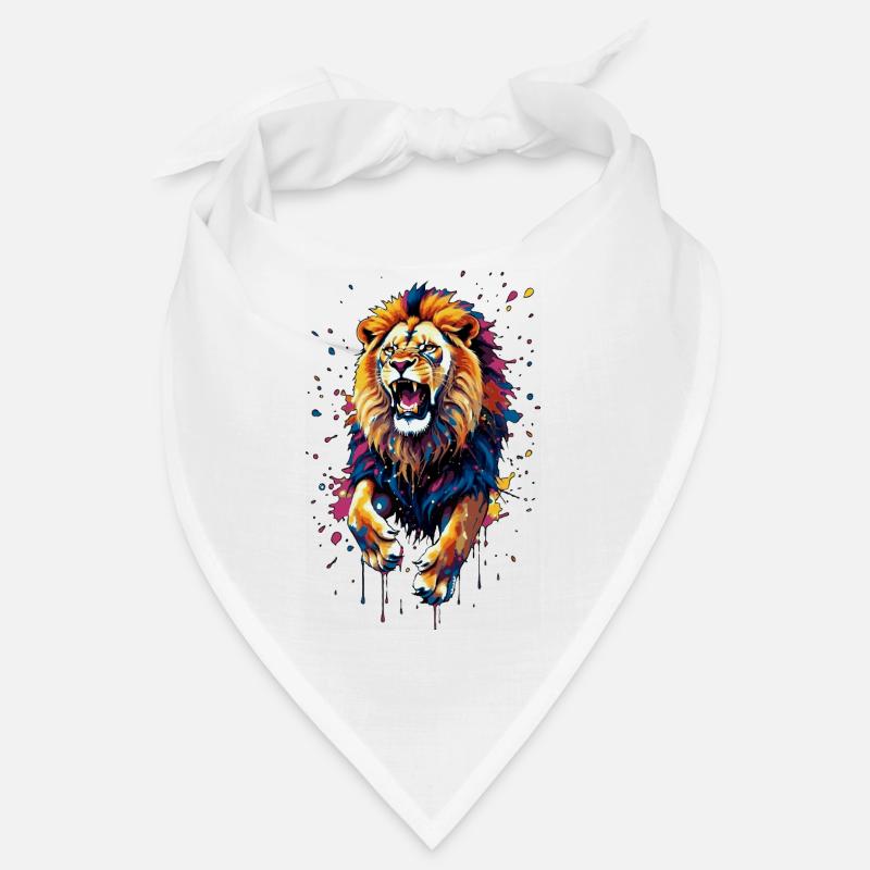 Éruption du lion coloré Bandana