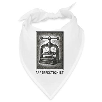 Papier-Perfektionist | Buchbinden, Buchpresse - Bandana - Weiß - Vorne
