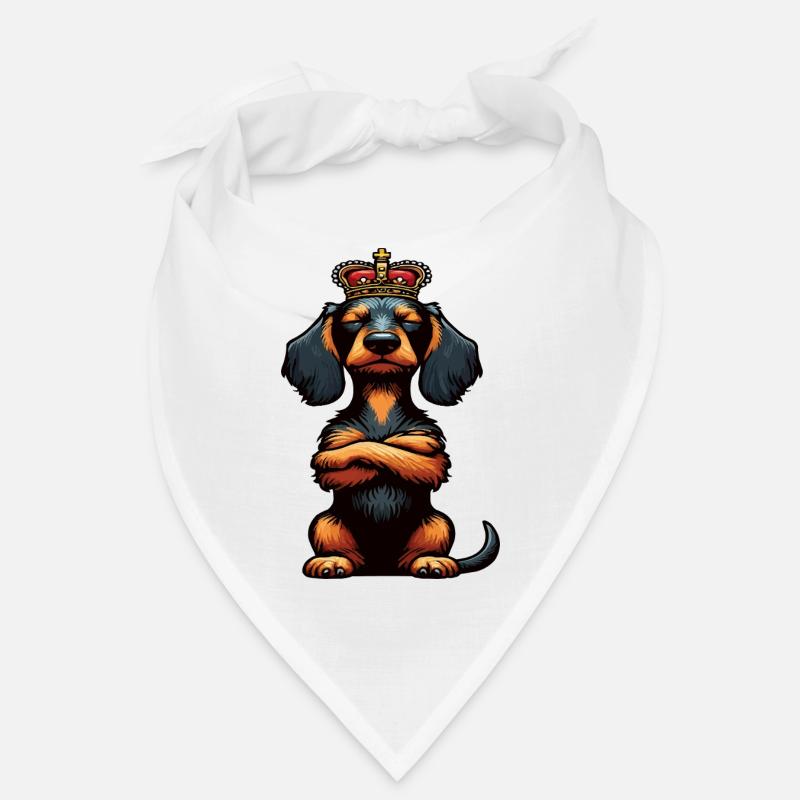 teckel teckel à poils durs propriétaire de teckel teckel Bandana
