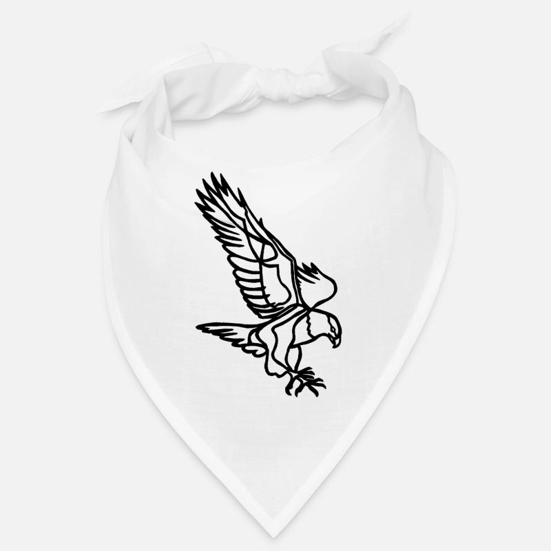 Black Eagle in Flight Bandana