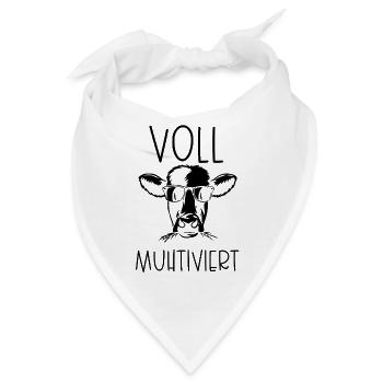 Voll Muhtiviert - Bandana - Weiß - Vorne