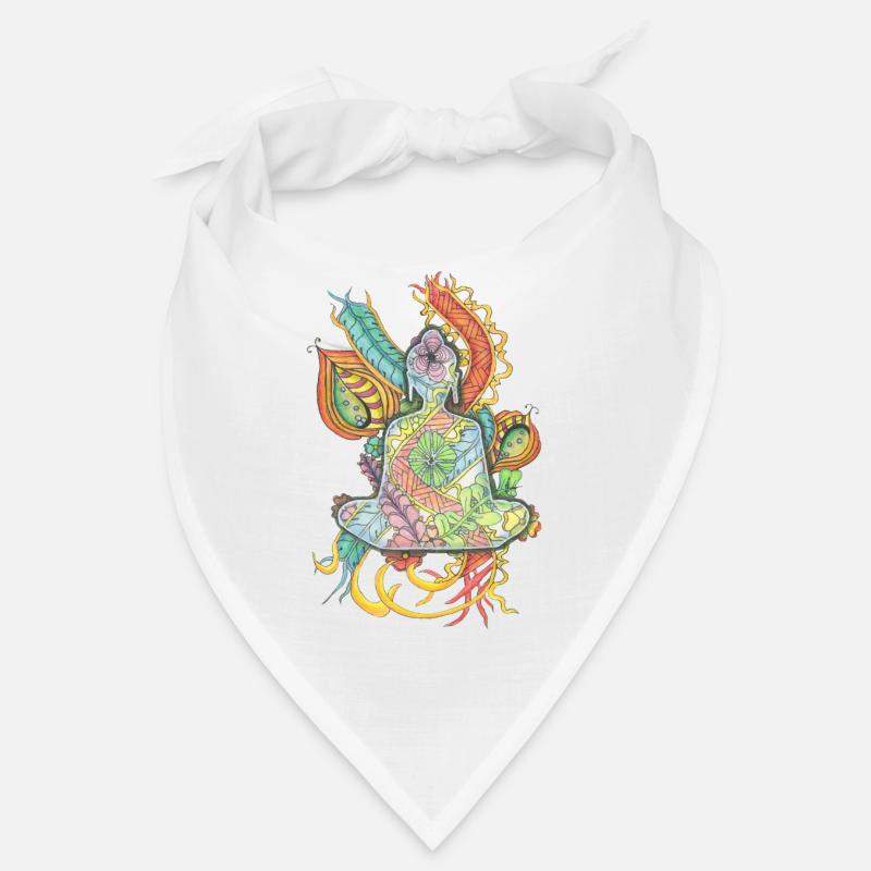 Buddha meditating hand-drawn Bandana