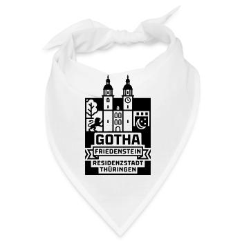 Gotha Friedenstein Residenzstadt Thüringen - Bandana - Weiß - Vorne