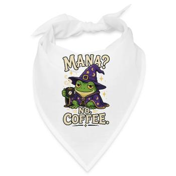 Mana Kaffee Frosch Zauberer Shirt - Bandana - Weiß - Vorne
