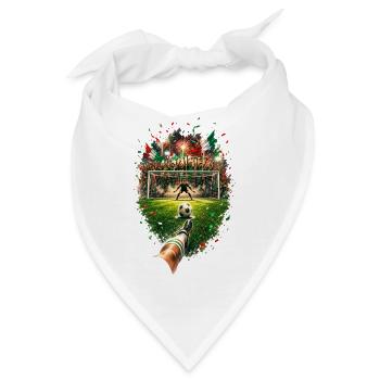 Italienischer Torjubel im Stadion - Bandana - Weiß - Vorne
