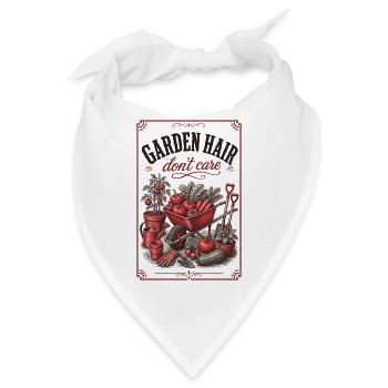 Garden Hair Don't Care Organic Gardening - Bandana - Weiß - Vorne