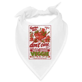 Biologischer Gartengarten Haare Gemüsewurzeln - Bandana - Weiß - Vorne