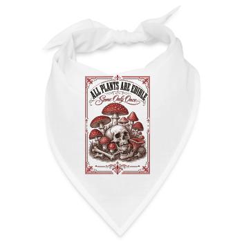 Alle Pflanzen sind essbare, biologische Gärtnerungen - Bandana - Weiß - Vorne