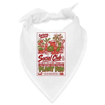 Urbaner Gartenbau Gärtnerbesessener Sozialclub - Bandana - Weiß - Vorne