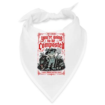 Stadt-Gartenkompost Das reicht - Bandana - Weiß - Vorne
