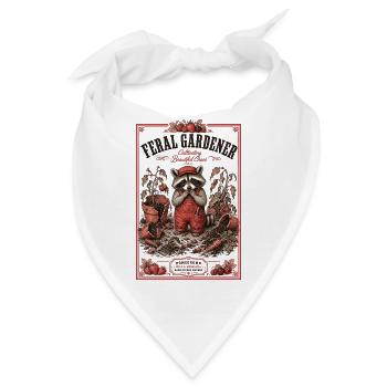 Feral Gardener Organische Gartenpflanzen - Bandana - Weiß - Vorne