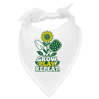 Pickleball Design Sport Fan Trendsport Ballsport - Bandana - Weiß - Vorne