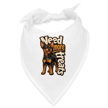 Zwergpinscher - Bandana - Weiß - Vorne