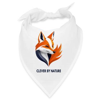 Clever by Nature – Fuchs - Bandana - Weiß - Vorne