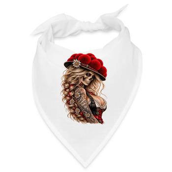 Wild Skull Queen – Schwarzwald Rebellin - Bandana - Weiß - Vorne