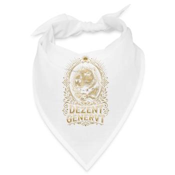 Dezent Genervtes Capybara Mit Kaffee Spruch - Bandana - Weiß - Vorne