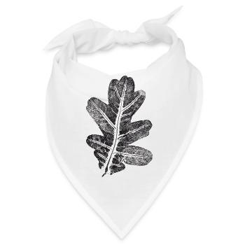 Eichenblatt / Botanik Blatt - Natur & Wald - Bandana - Weiß - Vorne