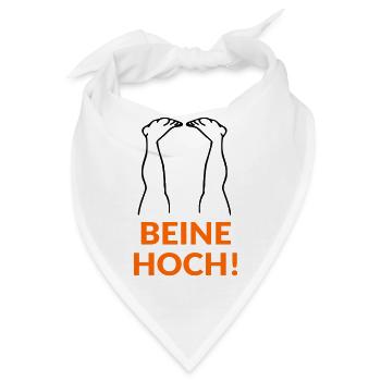 Motivation Beine Hoch - Bandana - Weiß - Vorne