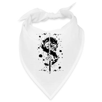 Fischen Farbe Graffiti - Bandana - Weiß - Vorne
