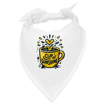 Cup of Sunshine - Bandana - Weiß - Vorne