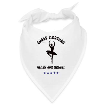 COOLE MÄDCHEN GEHEN ZUM BALLETT Outfit Tänzerin - Bandana - Weiß - Vorne