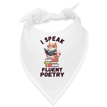 Ich spreche fließend Poesie - Bandana - Weiß - Vorne