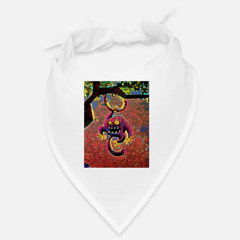 Purple monkey in a tree Bandana
