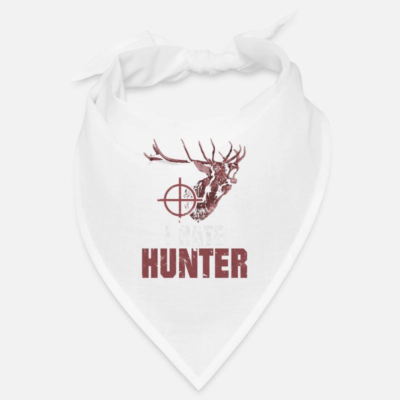 I hate hunter deer head deer saying Bandana