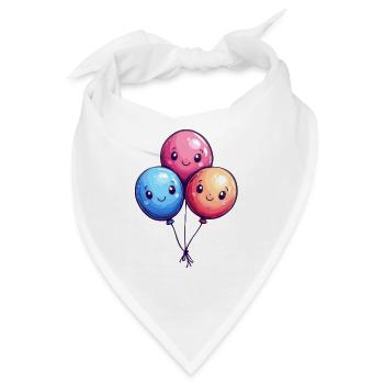 Ballons für Kinder - Bandana - Weiß - Vorne