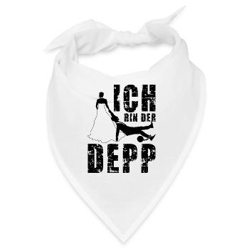 ICH BIN DER DEPP JGA JUNGGESELLENABSCHIED - Bandana - Weiß - Vorne