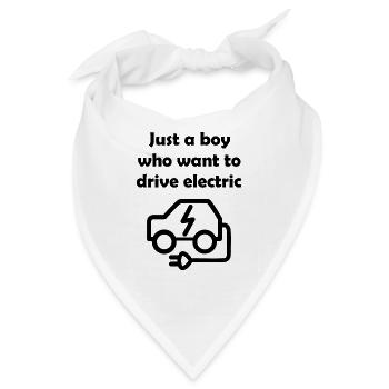 Nur elektrisch - Bandana - Weiß - Vorne