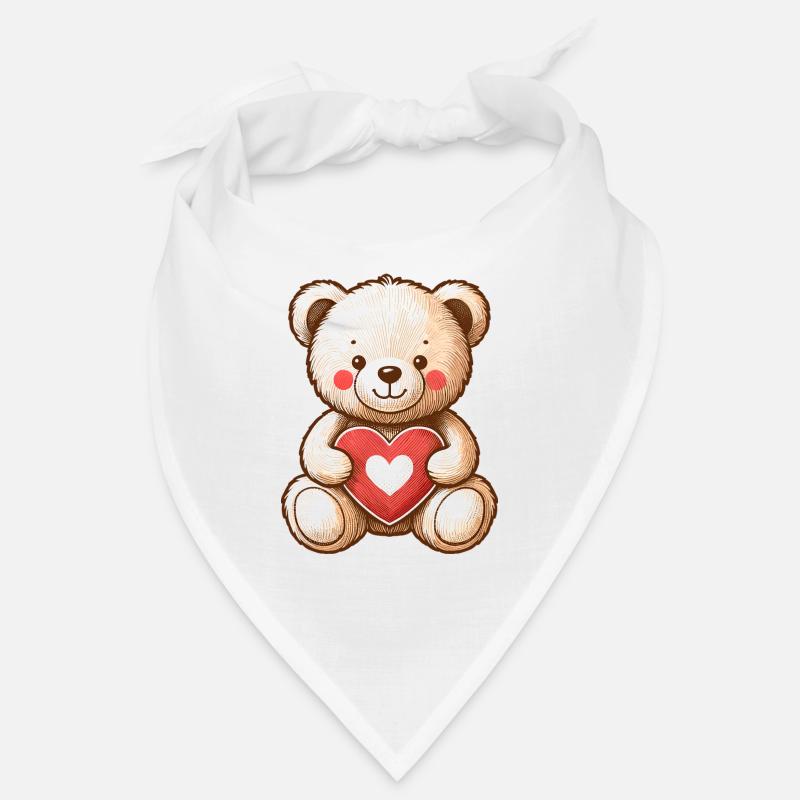 TEDDY BEAR, TEDDY BEAR, SOFT TOY, CUDDLE, SOFT HEART Bandana