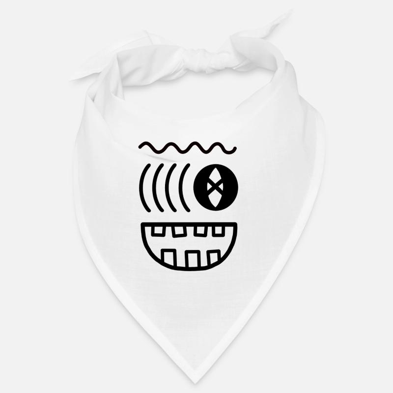 Visage de monstre ondulé Bandana