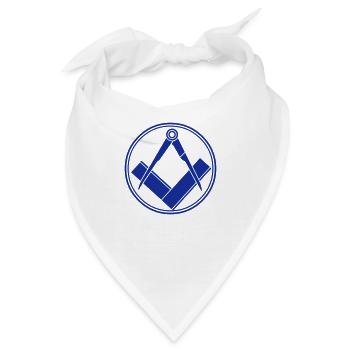 freemasonry - Freimaurer - Bandana - Weiß - Vorne