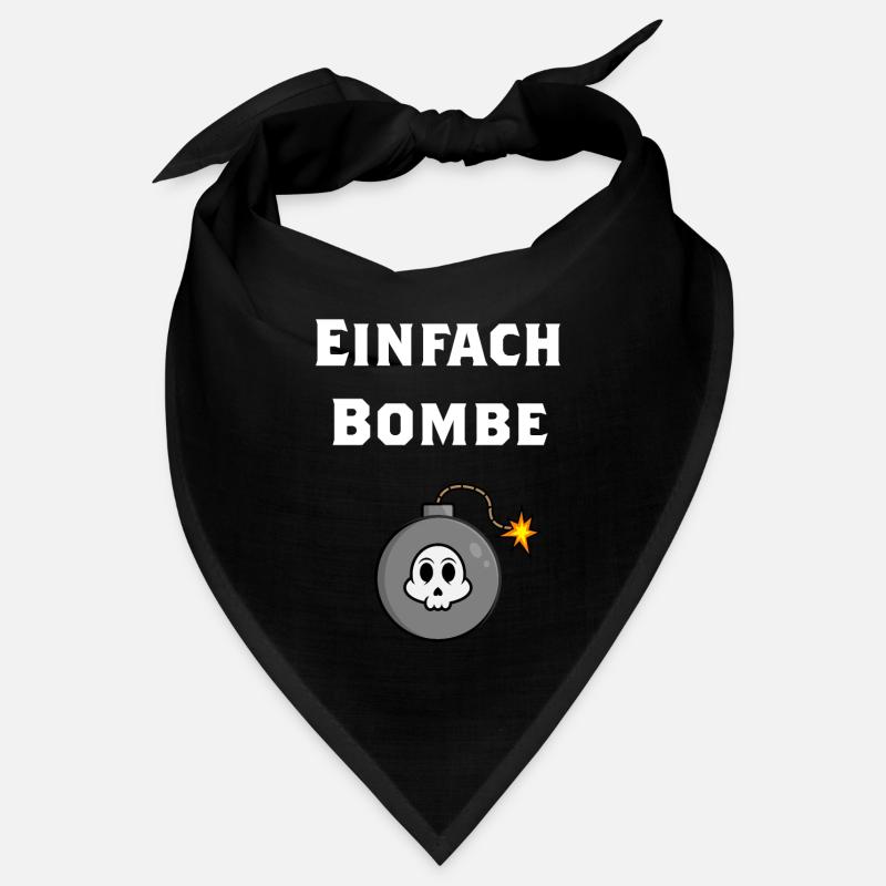 Bomben Design einfach Bombe Geschenkidee lustig Bandana