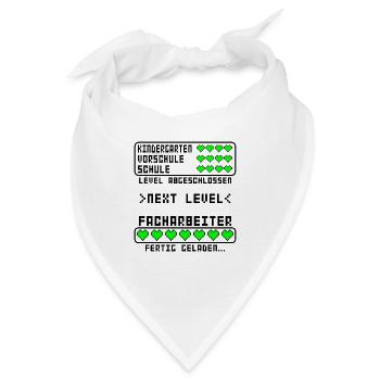 Facharbeiter Prüfung Facharbeiterprüfung bestanden - Bandana - Weiß - Vorne