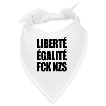 Liberte egalite fck nzs - Bandana - Weiß - Vorne