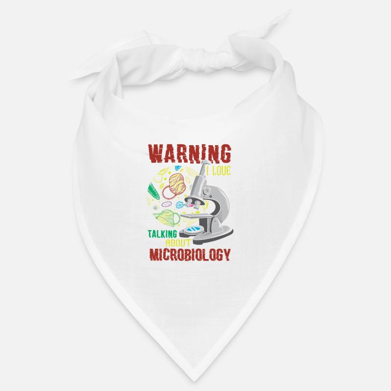 Warning I Love Talking About Microbiology Lab Tech Bandana
