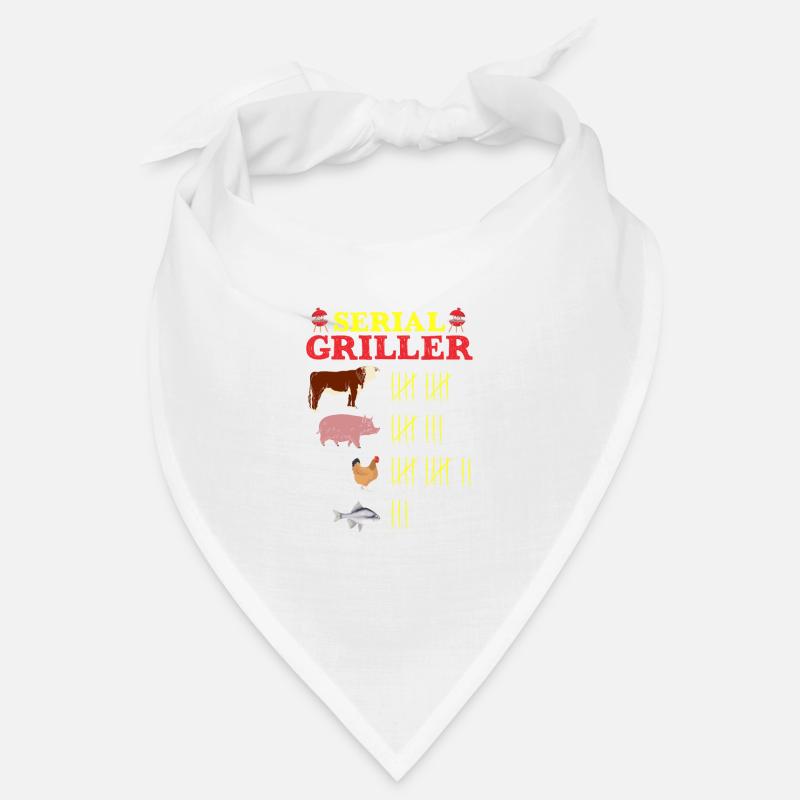 Serial Griller Funny BBQ Grilling Father Bandana